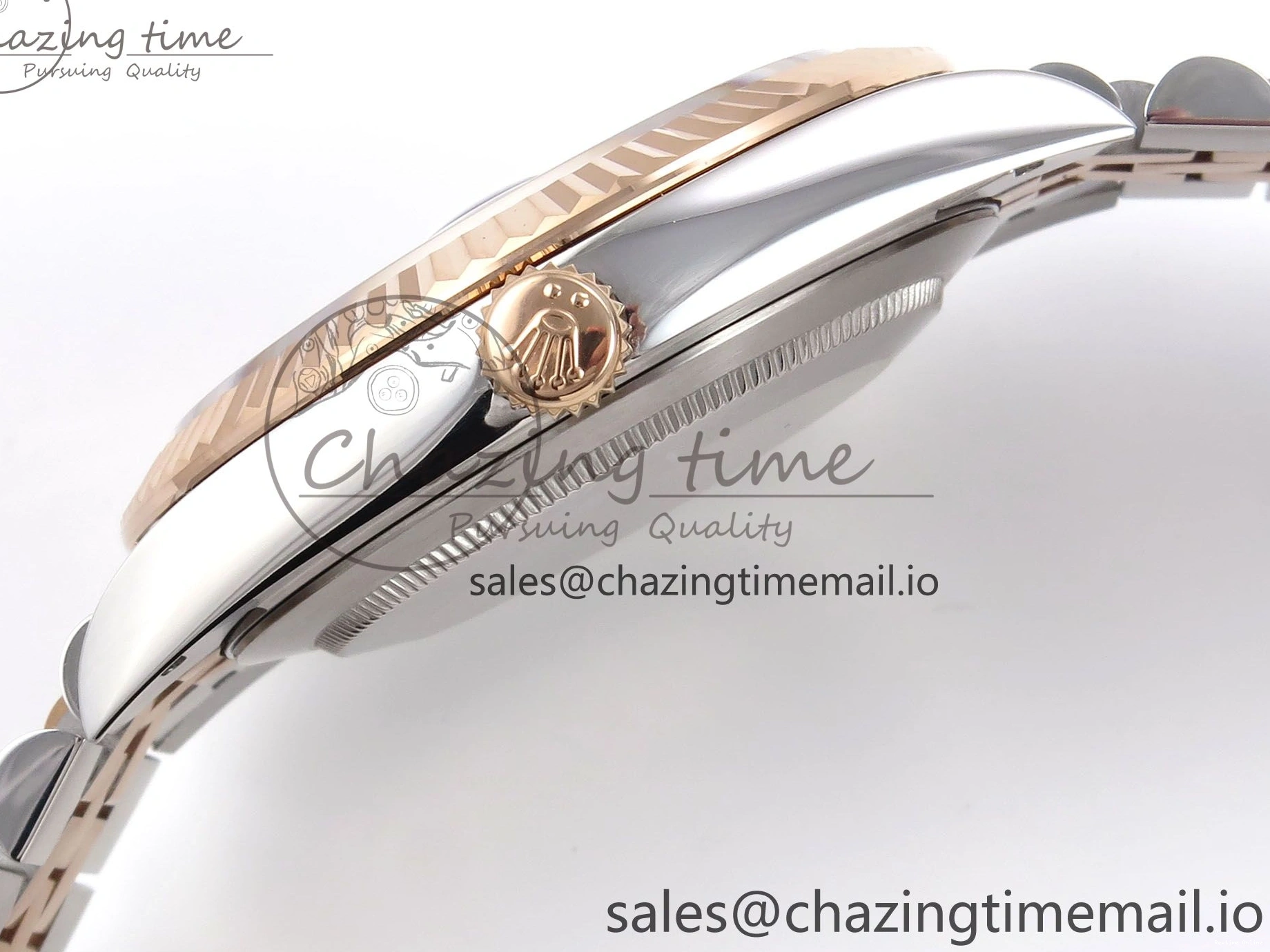 0208 DateJust 41 126331 EWEF Best Edition RG Diamonds Dial on SS RG Jubilee Bracelet A UrbanChic 999